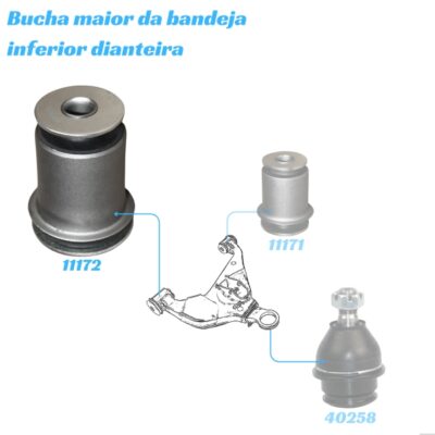 BUCHA BANDEJA DIANTEIRA INFERIOR MENOR