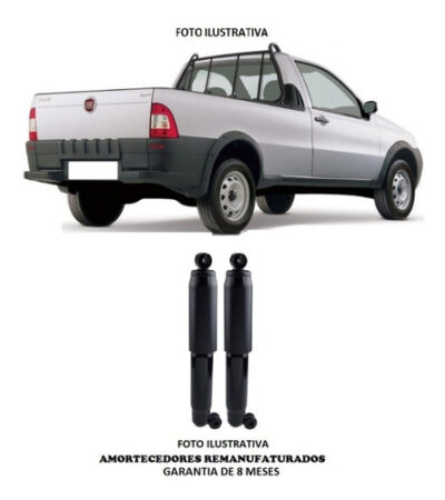 Kit Par Amortecedor Strada Fire Traseiro Esq/dir Ano 2007