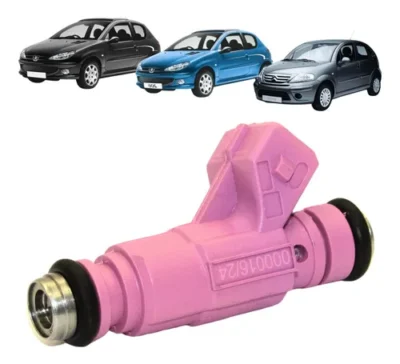 BICO INJETOR 2 FUROS ROSA