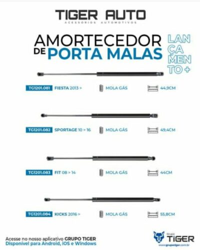 AMORTECEDOR MALA 636MM TIGER