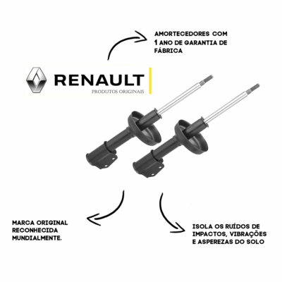 AMORTECEDOR DIANTEIRO RENAULT UNIDADE