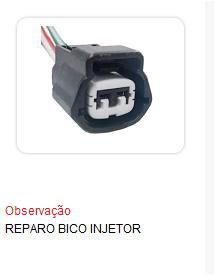 CHICOTE BICO INJETOR 2 PINOS