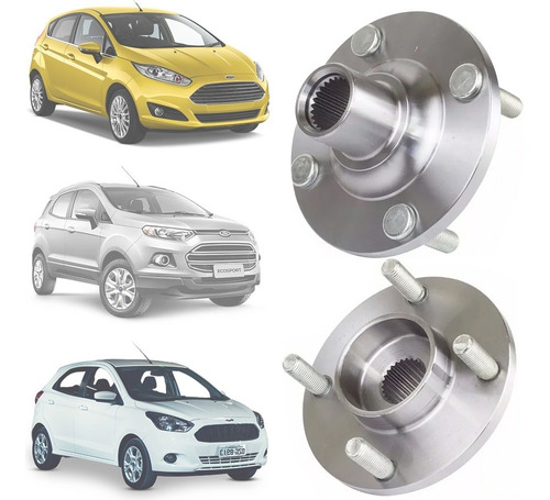 Cubo De Roda Dianteiro Original Novo Ka 1.0 14... 25 Estrias - Imagem 2