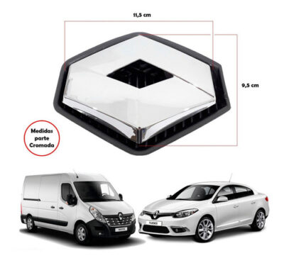 Emblema Logo Dianteiro Renault Master 2.3 Fluence 1.6 2.0