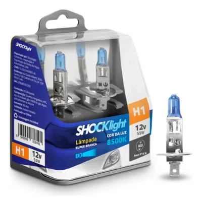 LAMPADA UNIDADE H1 12V 55W SUPER BRANCA