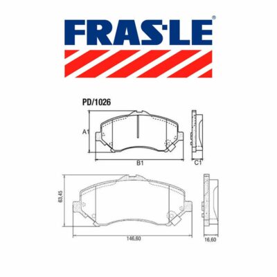 PASTILHA DE FREIO DIANTEIRA FRASLE *
