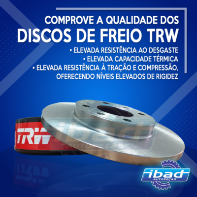 DISCO DE FREIO TRASEIRO