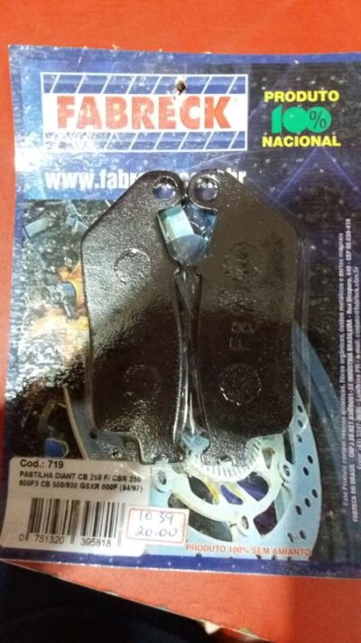 PASTILHA DE FREIO DIANTEIRA
