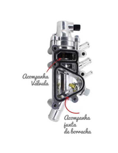 CARCACA COM VALVULA TERMOSTATIC ALUMINIO