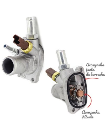 CARCACA C/ VALVULA TERMOSTATICA CURVA
