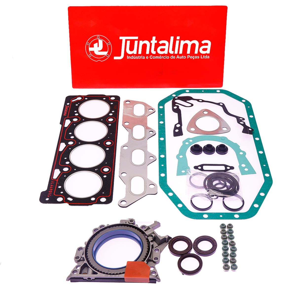 JUNTA JOGO COMPLETO COM RETENTOR CHAPA