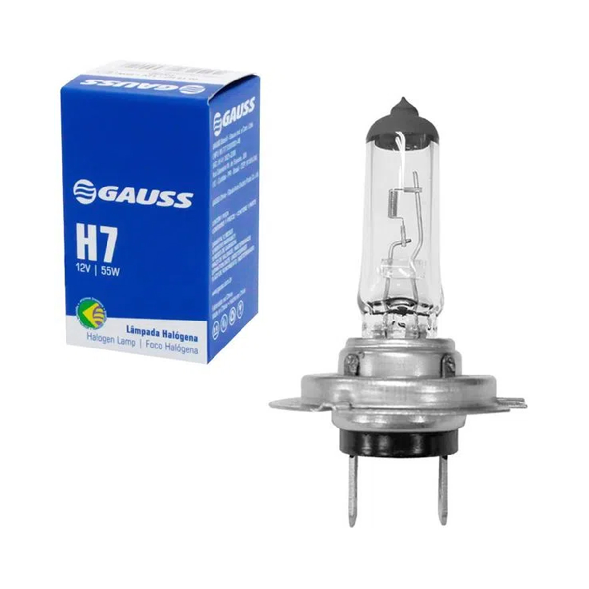LAMPADA UNIDADE H7 12V 55W HALOGENA