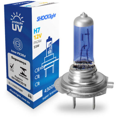 LAMPADA UNIDADE H7 12V 55W SUPER BRANCA