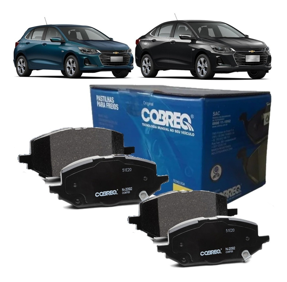 PASTILHA FREIO DIANT COBREQ C/PARAFUSOS