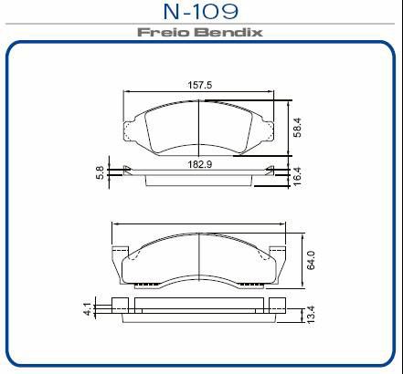 PASTILHA DE FREIO DIANTEIRA